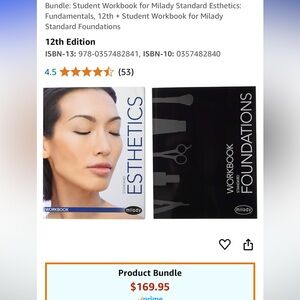 Milady Esthetician Book Bundle